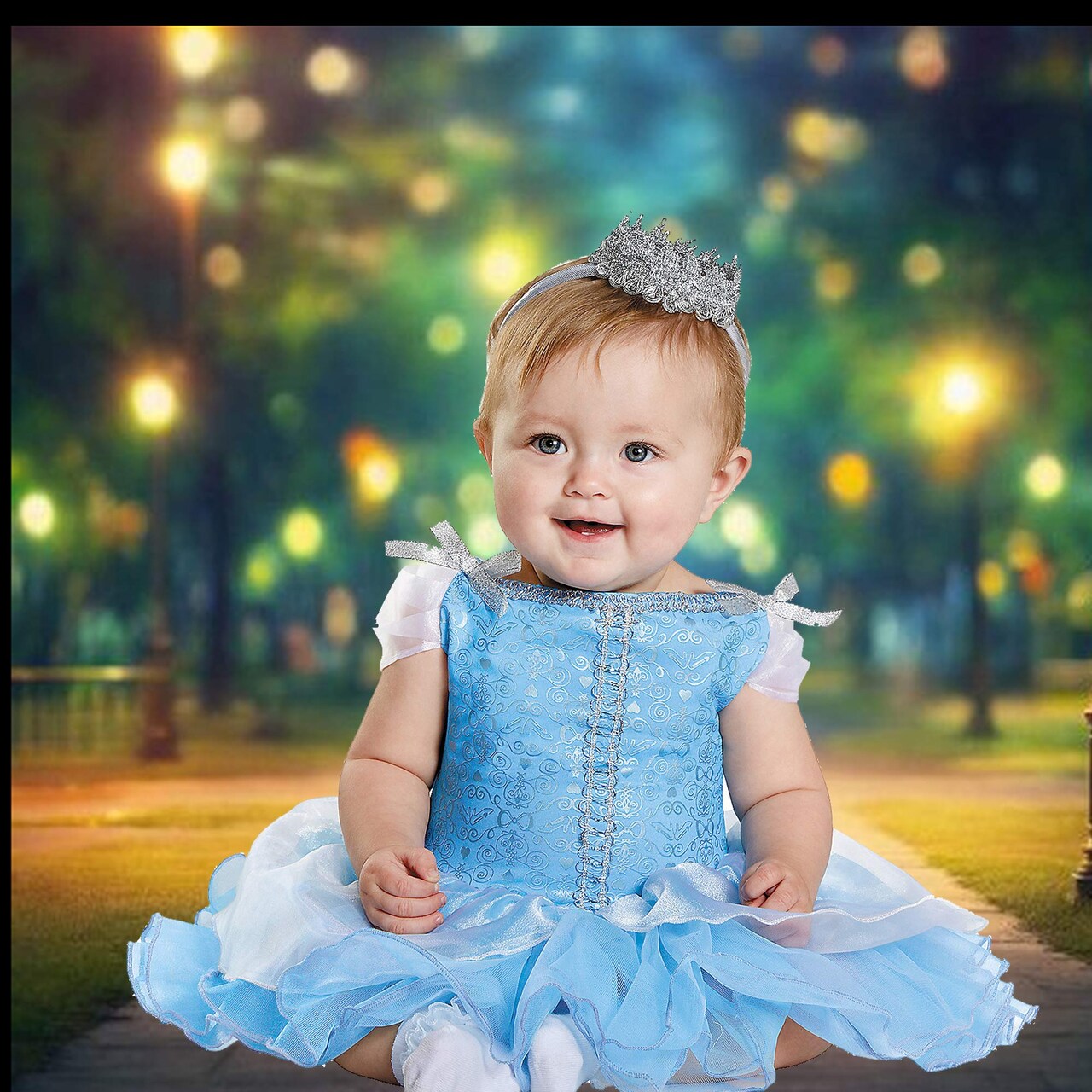 Baby Prestige Disney Cinderella Costume, Deluxe Tutu Onesie With Headband Infant Small